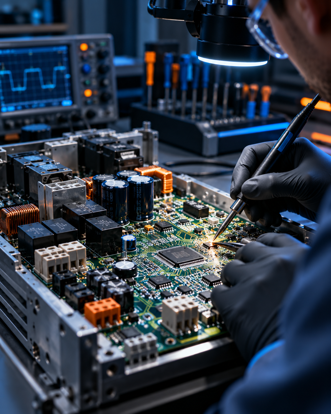réparation éléctronique, micro-soudure industrielle